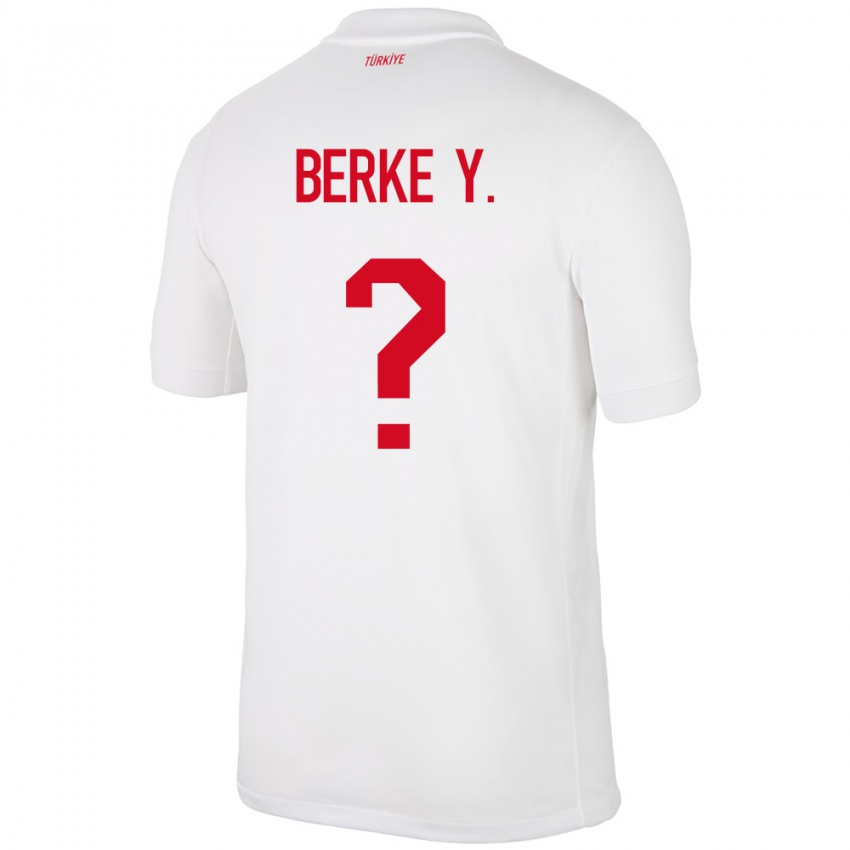 Niño Camiseta Turquía Berke Yıldırım #0 Blanco 1ª Equipación 24-26 La Camisa Perú