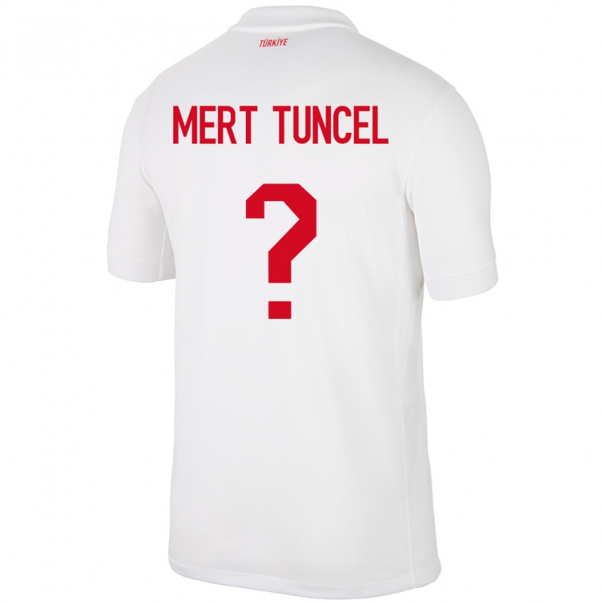 Niño Camiseta Turquía Hasan Mert Tuncel #0 Blanco 1ª Equipación 24-26 La Camisa Perú