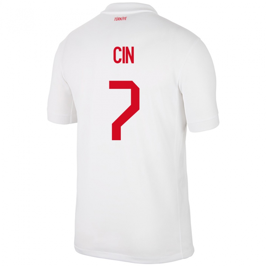 Niño Camiseta Turquía Miray Cin #7 Blanco 1ª Equipación 24-26 La Camisa Perú