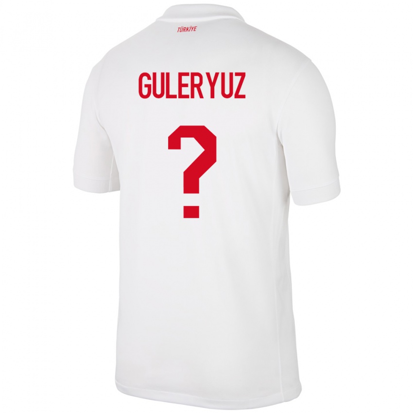 Niño Camiseta Turquía Göknur Güleryüz #0 Blanco 1ª Equipación 24-26 La Camisa Perú