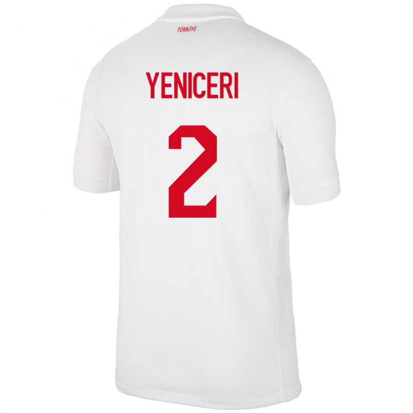 Niño Camiseta Turquía Berna Yeniçeri #2 Blanco 1ª Equipación 24-26 La Camisa Perú