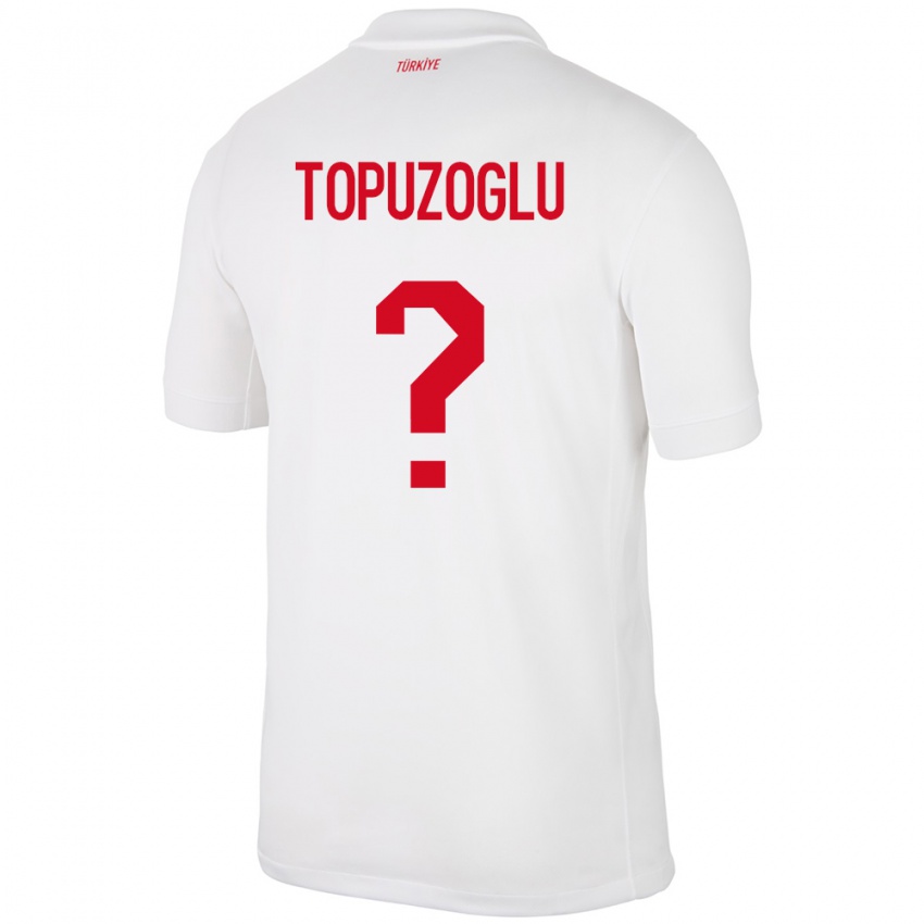 Niño Camiseta Turquía Berna Topuzoğlu #0 Blanco 1ª Equipación 24-26 La Camisa Perú