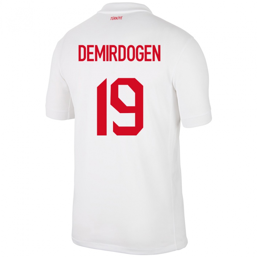 Niño Camiseta Turquía Neslihan Demirdögen #19 Blanco 1ª Equipación 24-26 La Camisa Perú