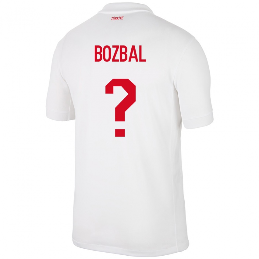 Niño Camiseta Turquía Birsen Bozbal #0 Blanco 1ª Equipación 24-26 La Camisa Perú