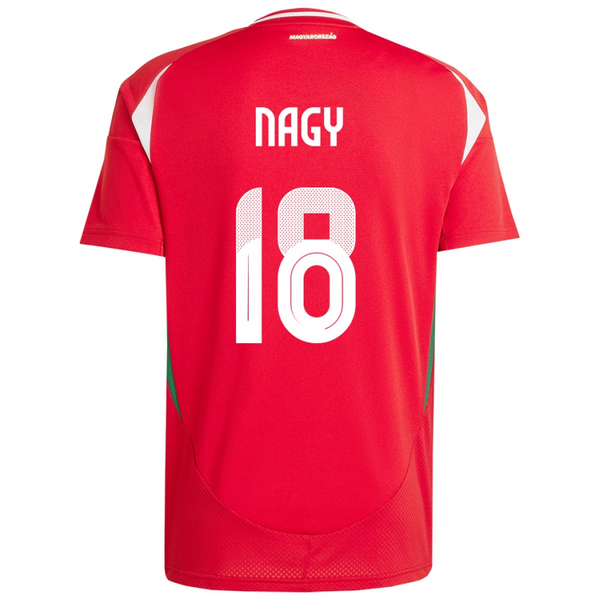 Niño Camiseta Hungría Zsolt Nagy #18 Rojo 1ª Equipación 24-26 La Camisa Perú