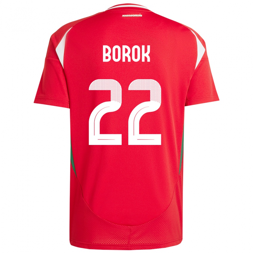 Niño Camiseta Hungría Dorina Borók #22 Rojo 1ª Equipación 24-26 La Camisa Perú