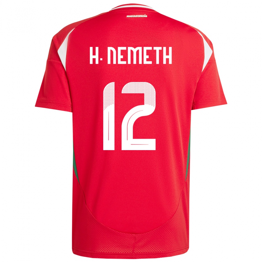 Niño Camiseta Hungría Hanna Németh #12 Rojo 1ª Equipación 24-26 La Camisa Perú
