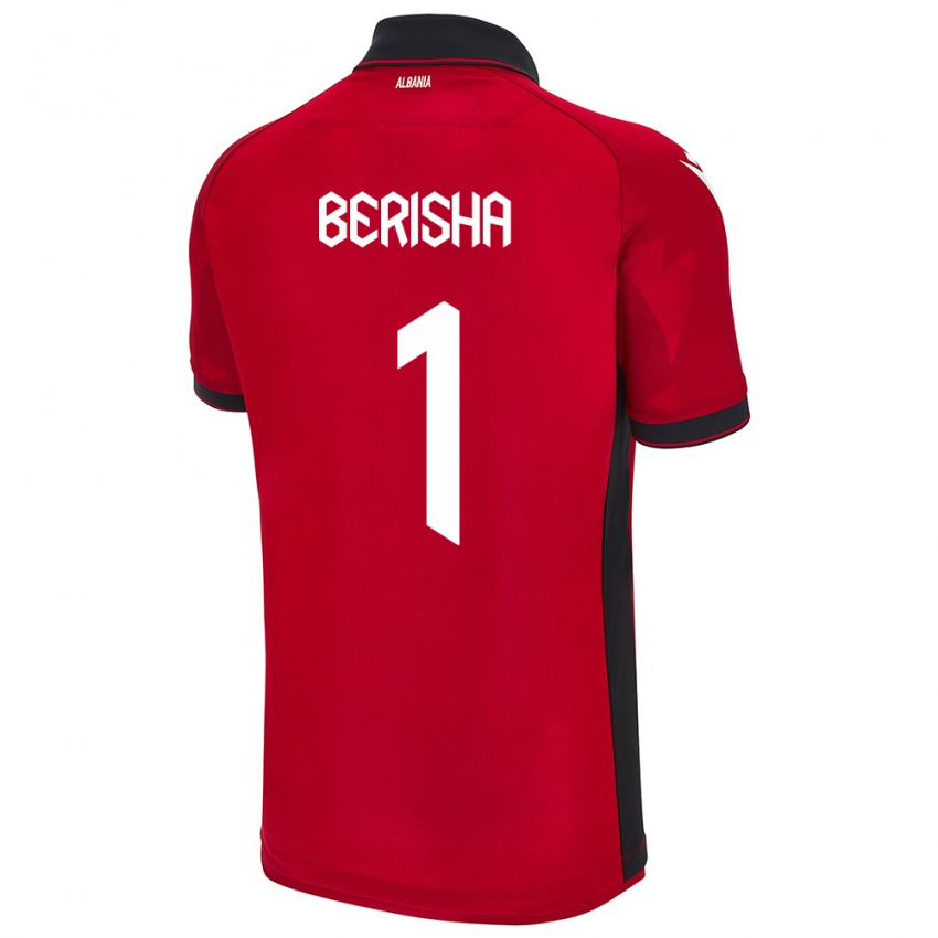 Niño Camiseta Albania Etrit Berisha #1 Rojo 1ª Equipación 24-26 La Camisa Perú