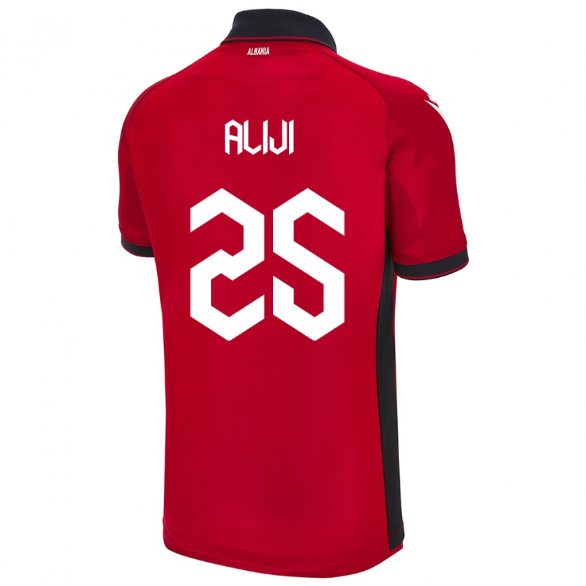 Niño Camiseta Albania Naser Aliji #25 Rojo 1ª Equipación 24-26 La Camisa Perú