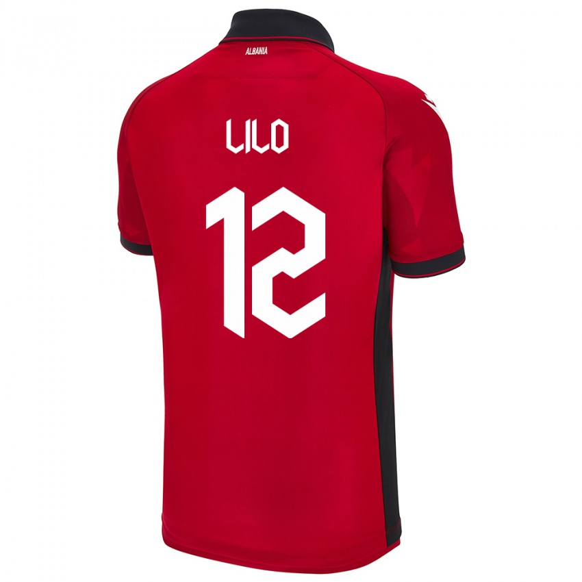 Niño Camiseta Albania Klidman Lilo #12 Rojo 1ª Equipación 24-26 La Camisa Perú