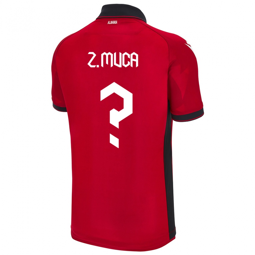 Niño Camiseta Albania Zylyf Muça #0 Rojo 1ª Equipación 24-26 La Camisa Perú