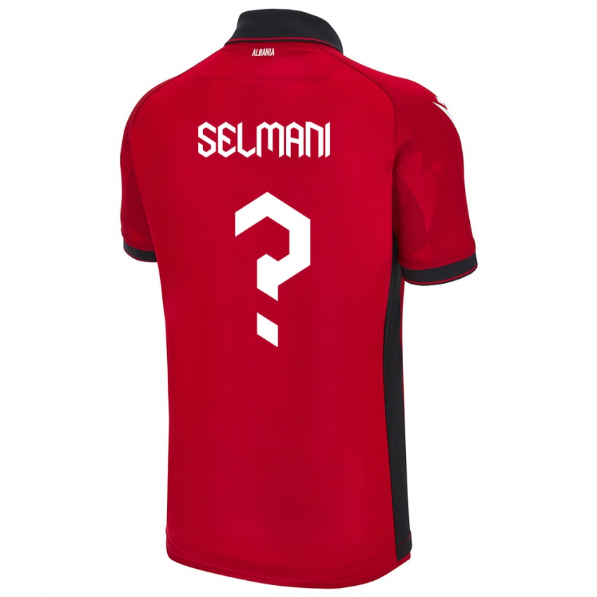 Niño Camiseta Albania Egert Selmani #0 Rojo 1ª Equipación 24-26 La Camisa Perú