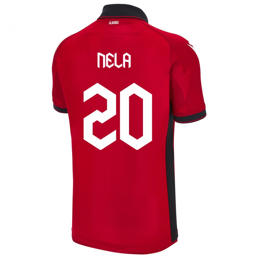 Niño Camiseta Albania Rinaldo Nela #20 Rojo 1ª Equipación 24-26 La Camisa Perú