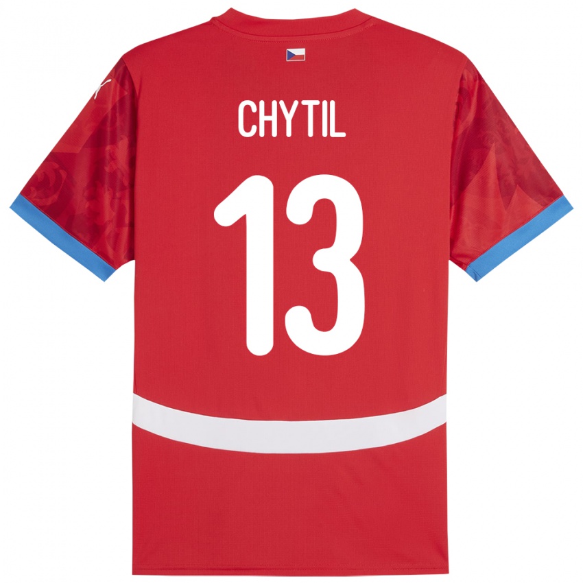 Niño Camiseta Chequia Mojmir Chytil #13 Rojo 1ª Equipación 24-26 La Camisa Perú