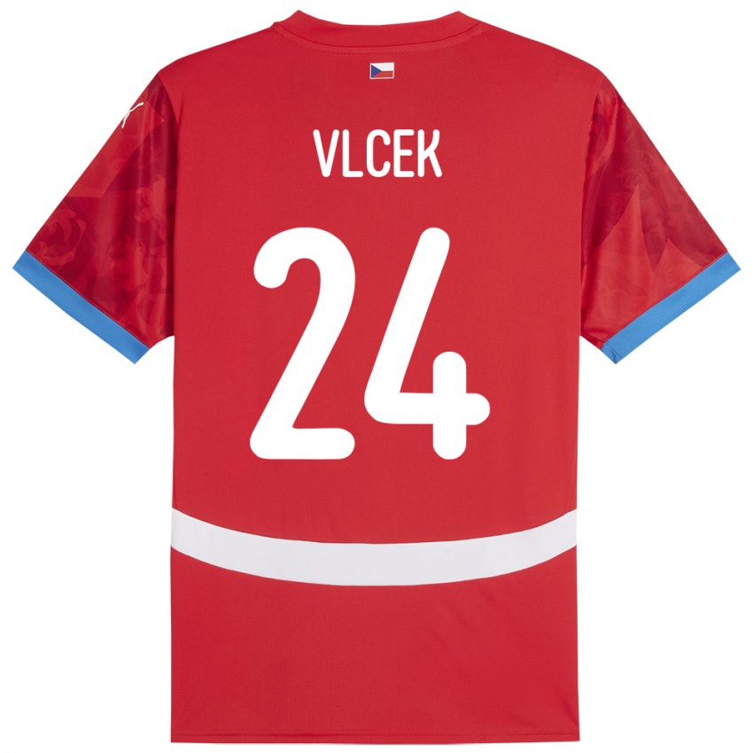 Niño Camiseta Chequia Tomas Vlcek #24 Rojo 1ª Equipación 24-26 La Camisa Perú