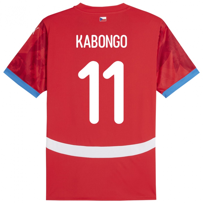 Niño Camiseta Chequia Christophe Kabongo #11 Rojo 1ª Equipación 24-26 La Camisa Perú