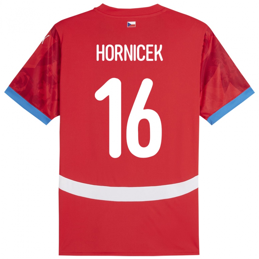 Niño Camiseta Chequia Lukas Hornicek #16 Rojo 1ª Equipación 24-26 La Camisa Perú