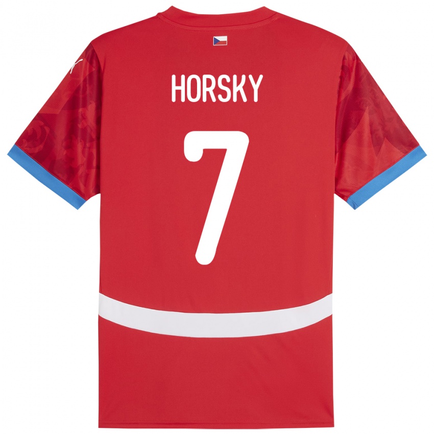 Niño Camiseta Chequia Filip Horsky #7 Rojo 1ª Equipación 24-26 La Camisa Perú