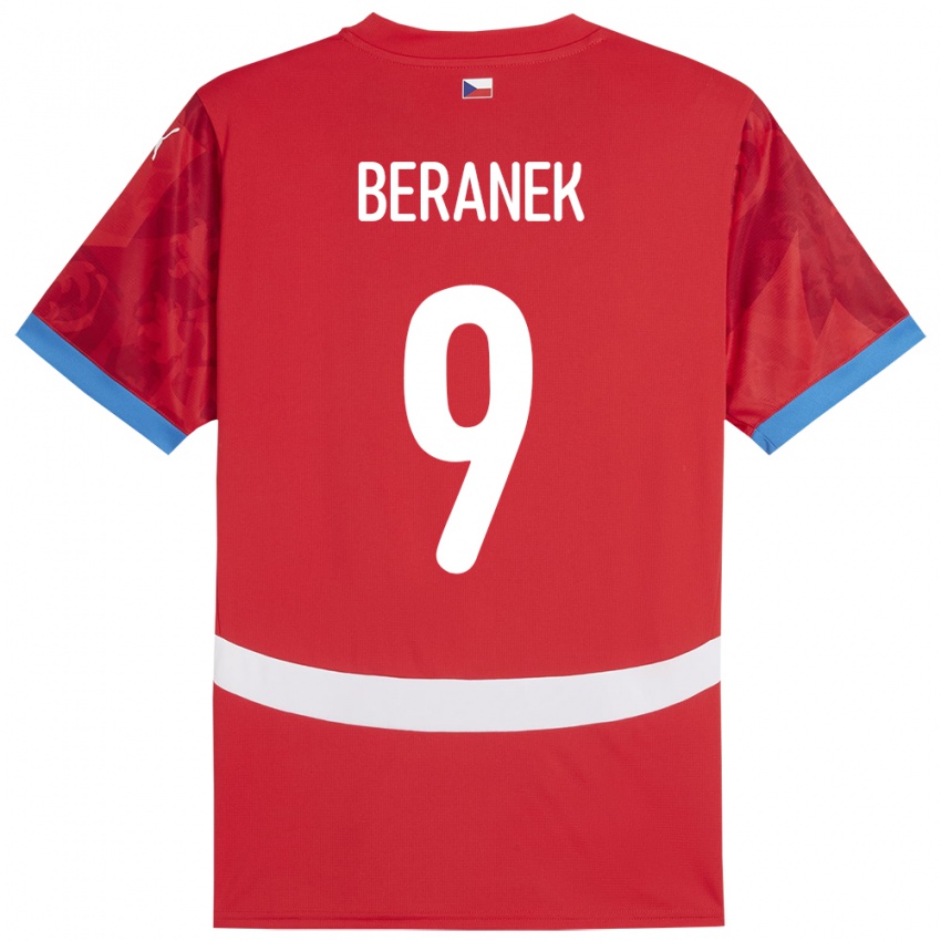 Niño Camiseta Chequia Marek Beranek #9 Rojo 1ª Equipación 24-26 La Camisa Perú