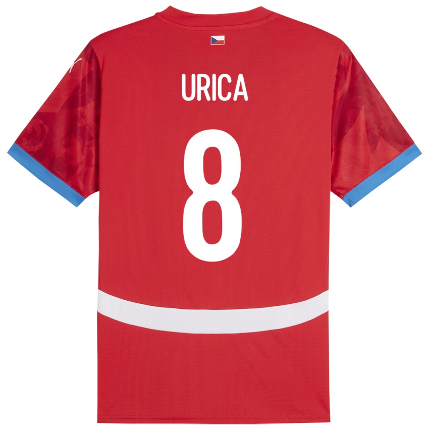 Niño Camiseta Chequia Adam Urica #8 Rojo 1ª Equipación 24-26 La Camisa Perú