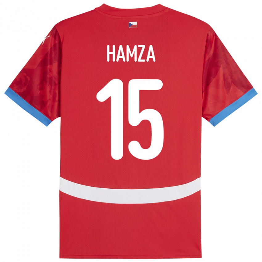 Niño Camiseta Chequia Jiri Hamza #15 Rojo 1ª Equipación 24-26 La Camisa Perú