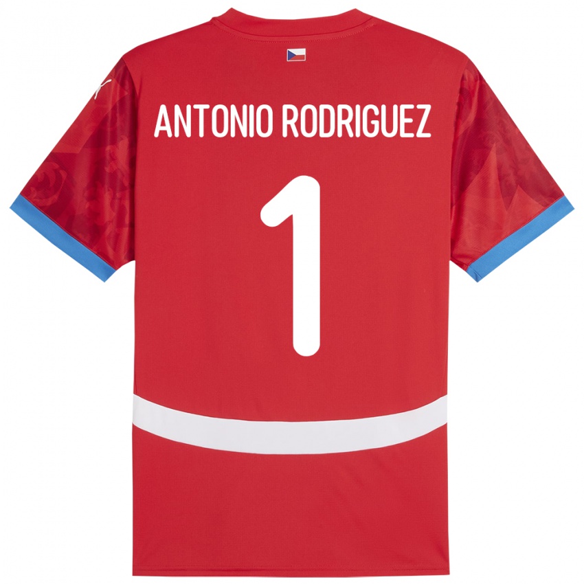 Niño Camiseta Chequia Pedro Antonio Rodriguez #1 Rojo 1ª Equipación 24-26 La Camisa Perú