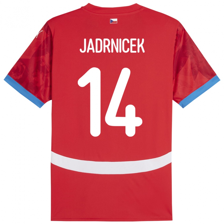 Niño Camiseta Chequia Nikola Jadrnicek #14 Rojo 1ª Equipación 24-26 La Camisa Perú