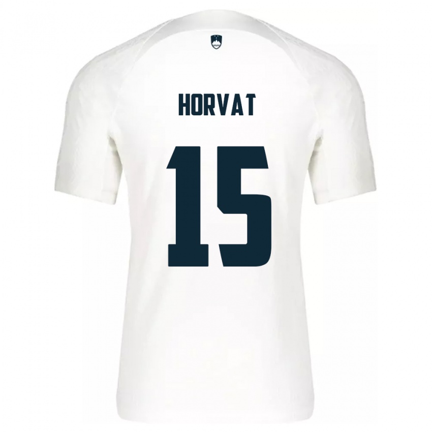 Niño Camiseta Eslovenia Tomi Horvat #15 Blanco 1ª Equipación 24-26 La Camisa Perú