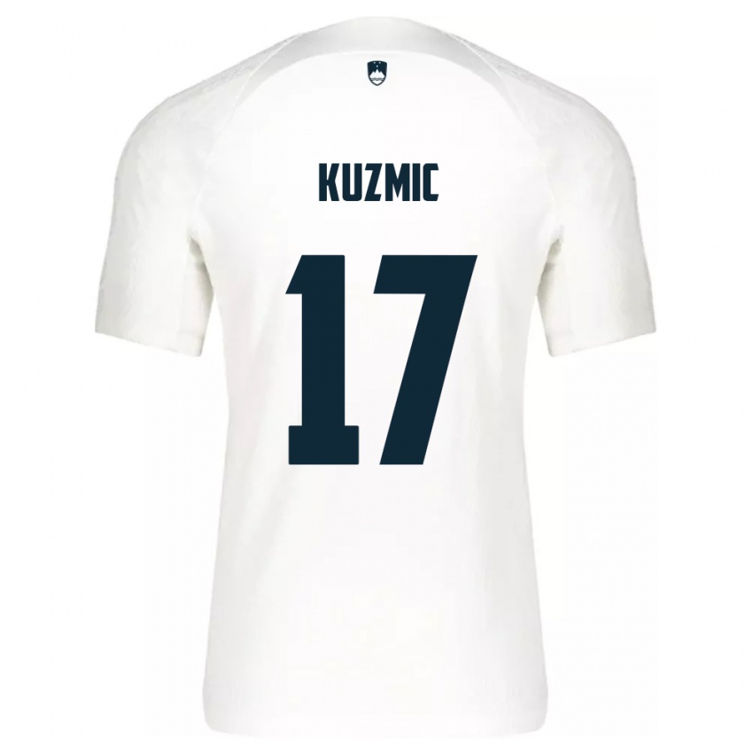 Niño Camiseta Eslovenia Srdjan Kuzmic #17 Blanco 1ª Equipación 24-26 La Camisa Perú