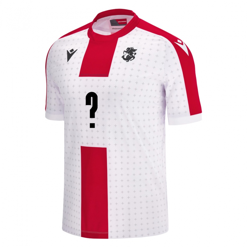 Niño Camiseta Georgia Gigi Glunchadze #0 Blanco 1ª Equipación 24-26 La Camisa Perú