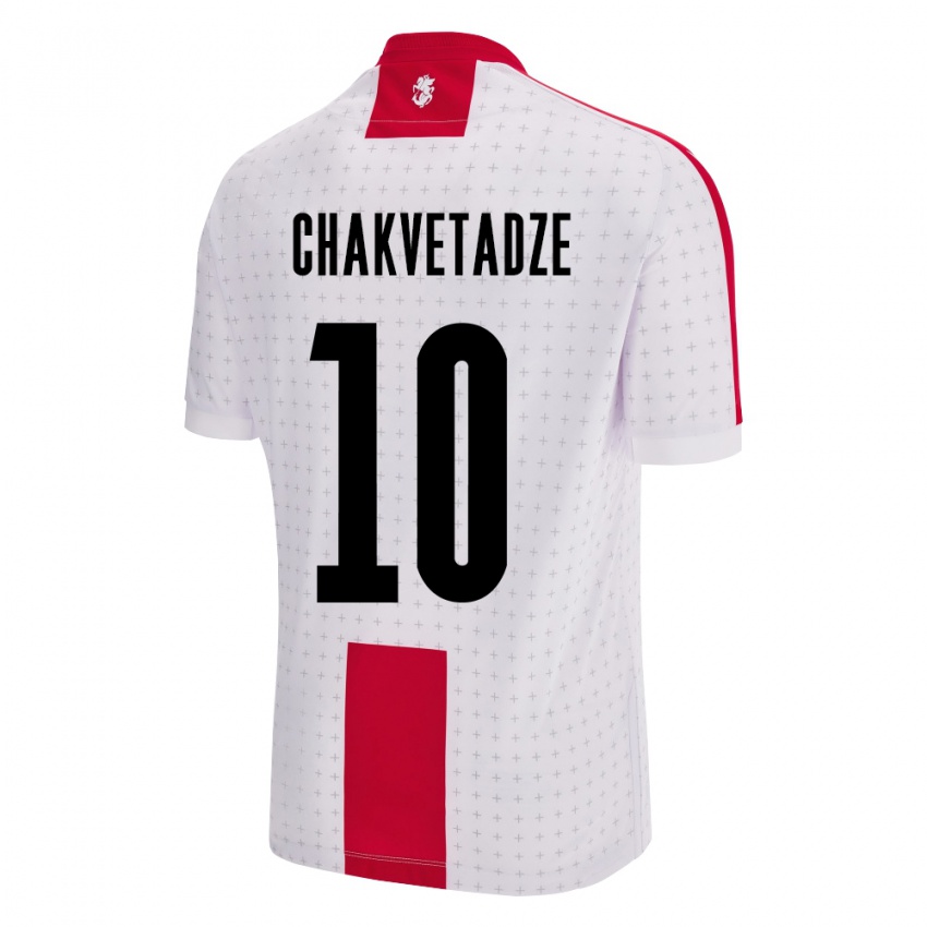 Niño Camiseta Georgia Giorgi Chakvetadze #10 Blanco 1ª Equipación 24-26 La Camisa Perú