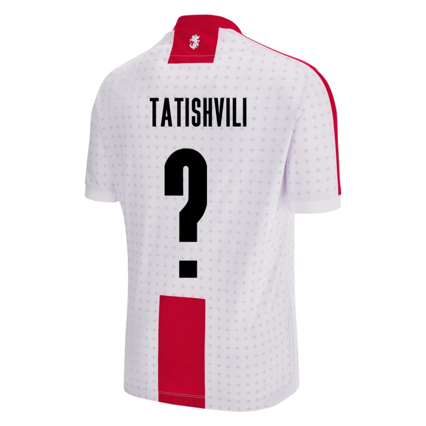 Niño Camiseta Georgia Sandro Tatishvili #0 Blanco 1ª Equipación 24-26 La Camisa Perú