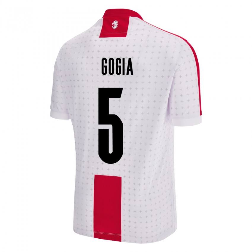 Niño Camiseta Georgia Gigi Gogia #5 Blanco 1ª Equipación 24-26 La Camisa Perú