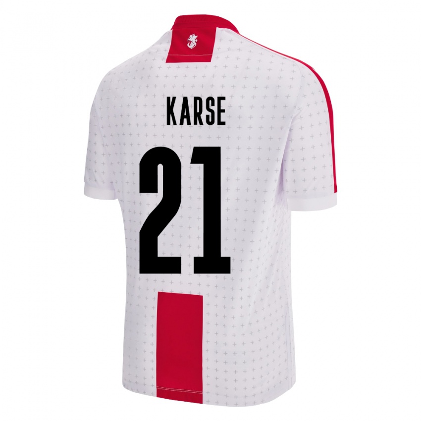 Niño Camiseta Georgia Karse #21 Blanco 1ª Equipación 24-26 La Camisa Perú