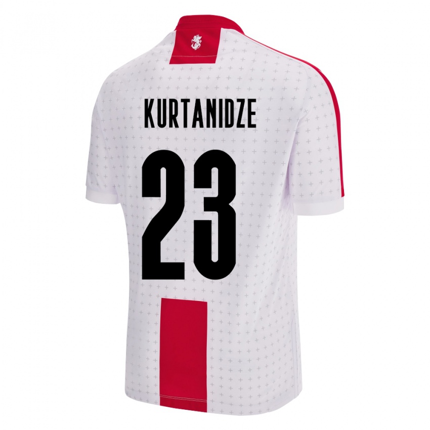 Niño Camiseta Georgia Revaz Kurtanidze #23 Blanco 1ª Equipación 24-26 La Camisa Perú