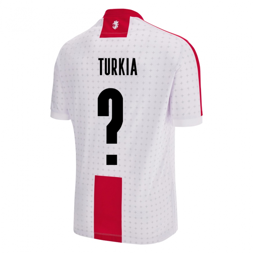 Niño Camiseta Georgia Aleksandre Turkia #0 Blanco 1ª Equipación 24-26 La Camisa Perú