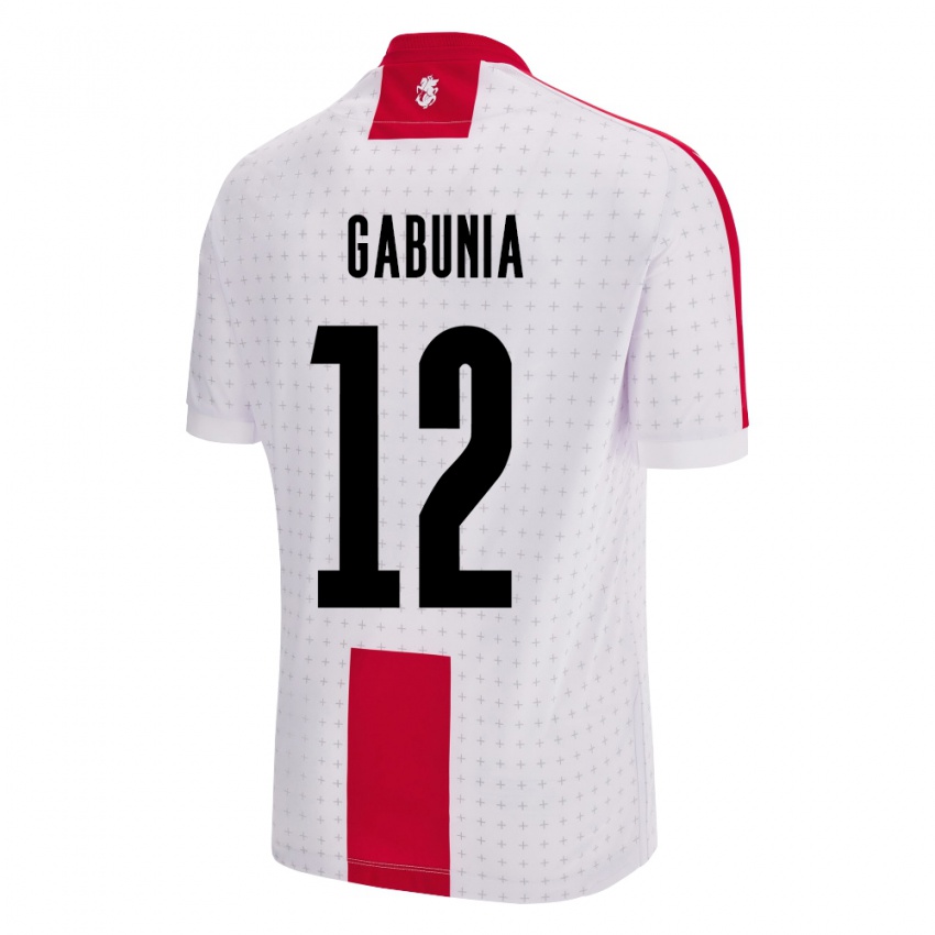 Niño Camiseta Georgia Tatia Gabunia #12 Blanco 1ª Equipación 24-26 La Camisa Perú