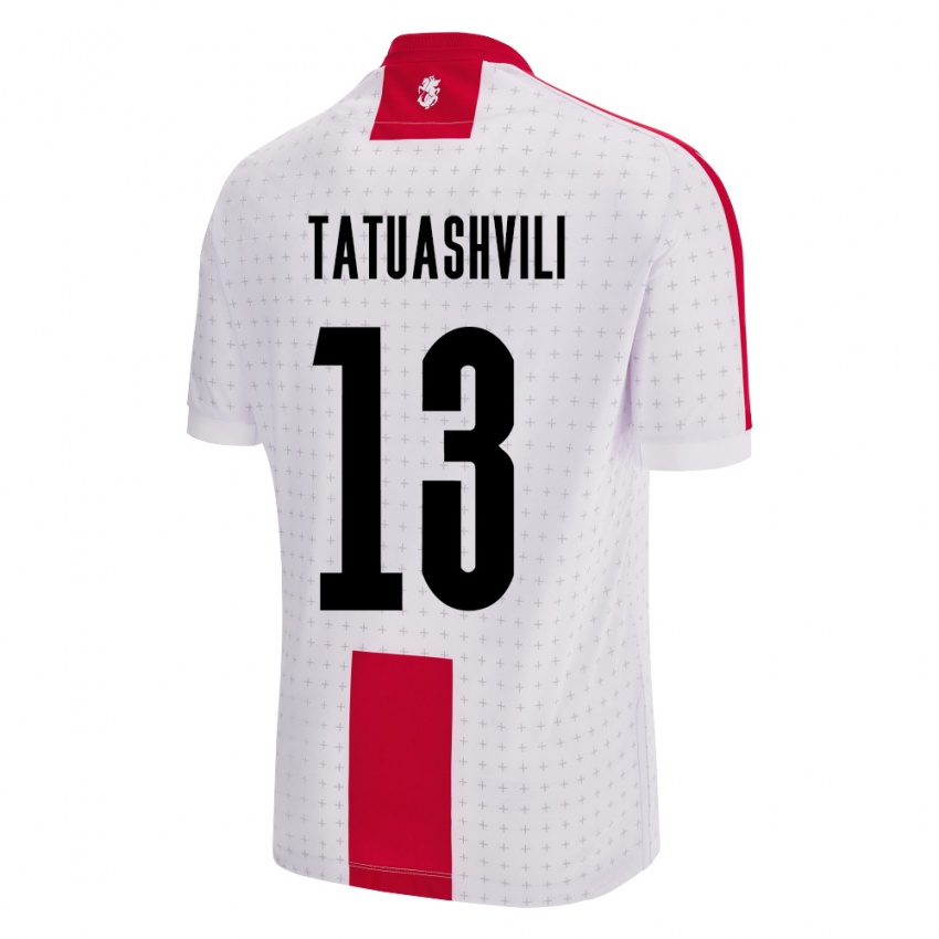 Niño Camiseta Georgia Tamar Tatuashvili #13 Blanco 1ª Equipación 24-26 La Camisa Perú