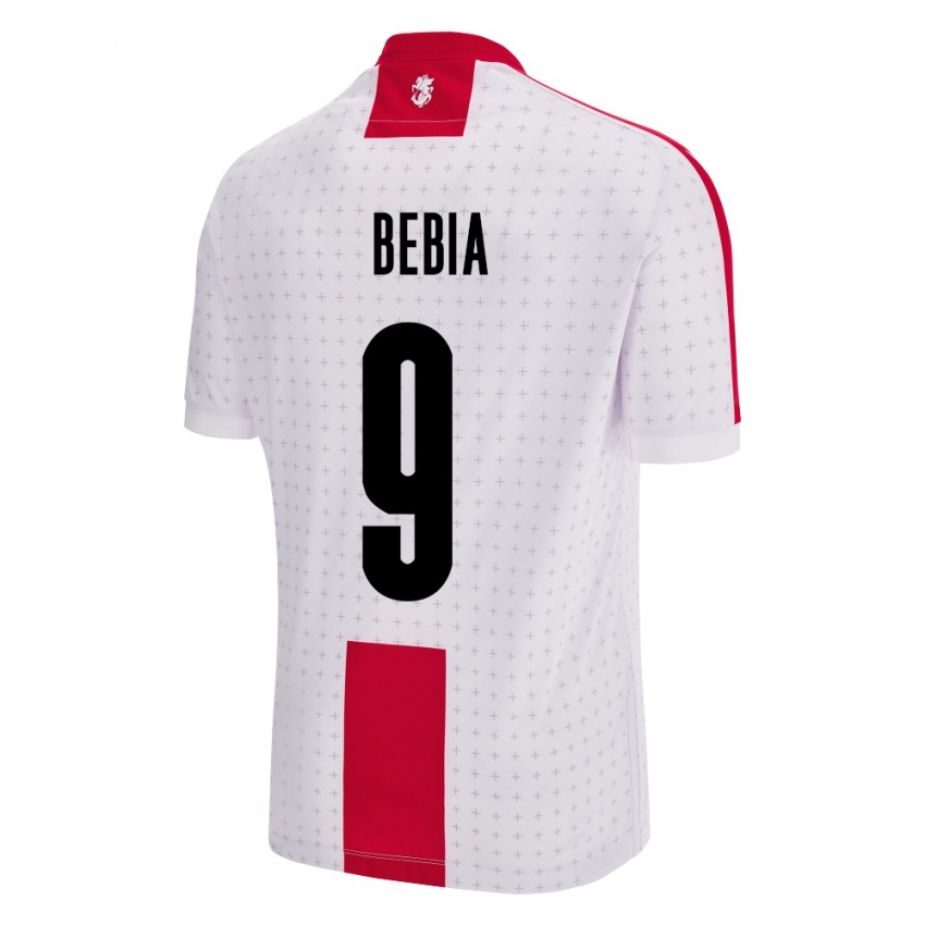 Niño Camiseta Georgia Maiko Bebia #9 Blanco 1ª Equipación 24-26 La Camisa Perú