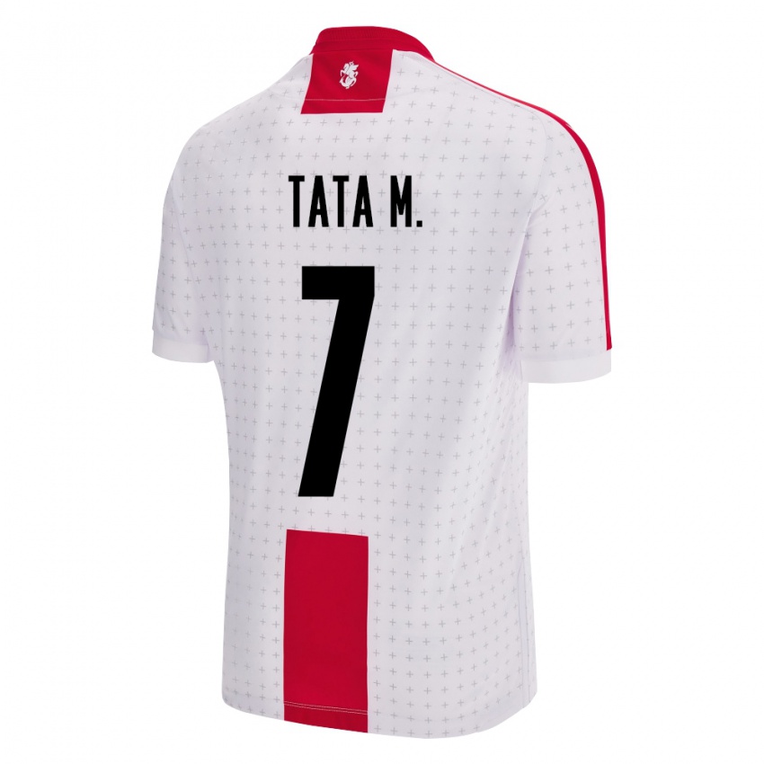 Niño Camiseta Georgia Tata Matveeva #7 Blanco 1ª Equipación 24-26 La Camisa Perú