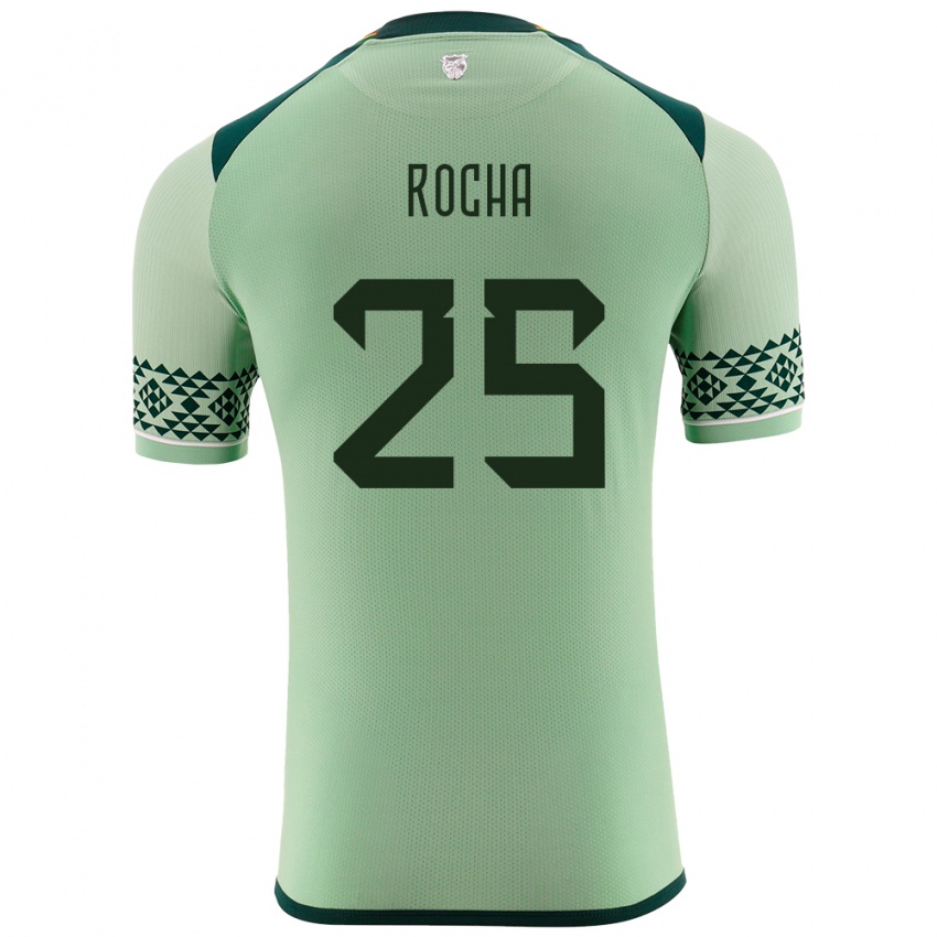 Niño Camiseta Bolivia Yomar Rocha #255 Verde Claro 1ª Equipación 24-26 La Camisa Perú