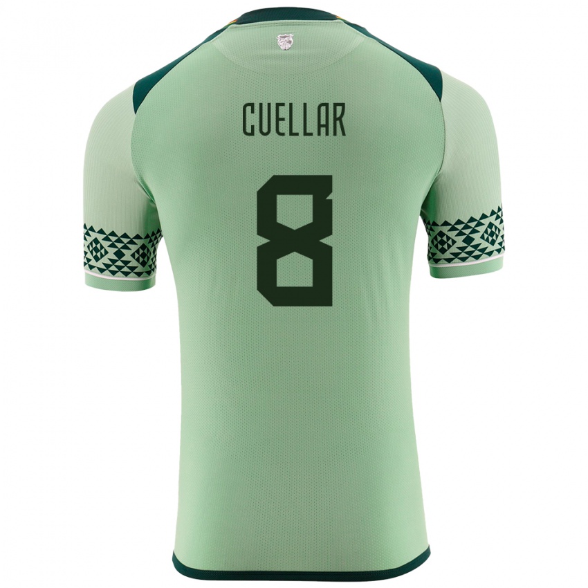 Niño Camiseta Bolivia Jaume Cuéllar #8 Verde Claro 1ª Equipación 24-26 La Camisa Perú