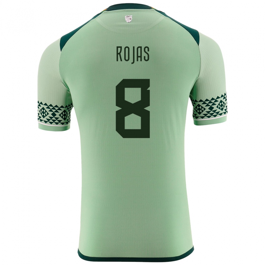 Niño Camiseta Bolivia Jairo Rojas #8 Verde Claro 1ª Equipación 24-26 La Camisa Perú