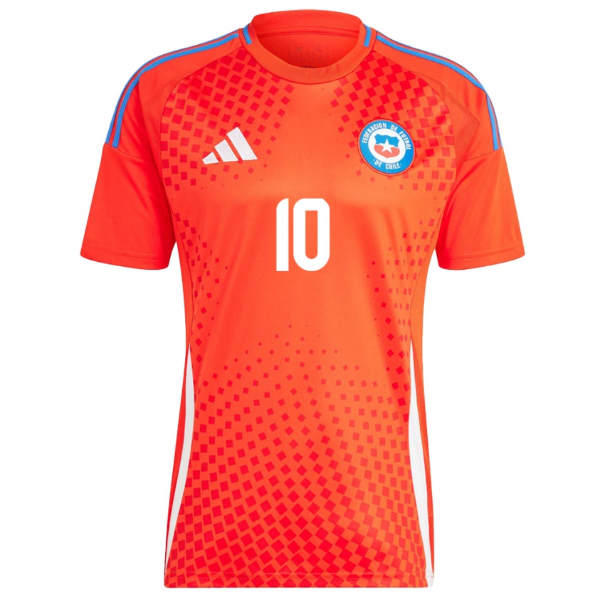 Niño Camiseta Chile Yanara Aedo #10 Rojo 1ª Equipación 24-26 La Camisa Perú