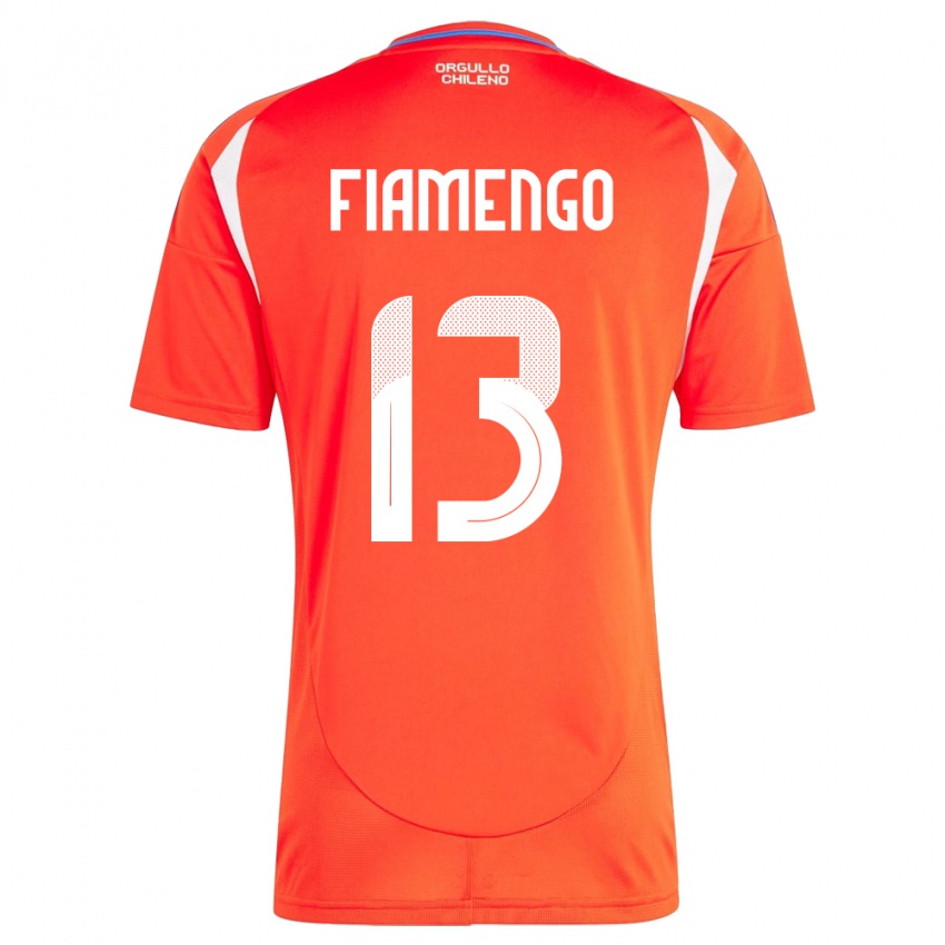 Niño Camiseta Chile Darko Fiamengo #13 Rojo 1ª Equipación 24-26 La Camisa Perú