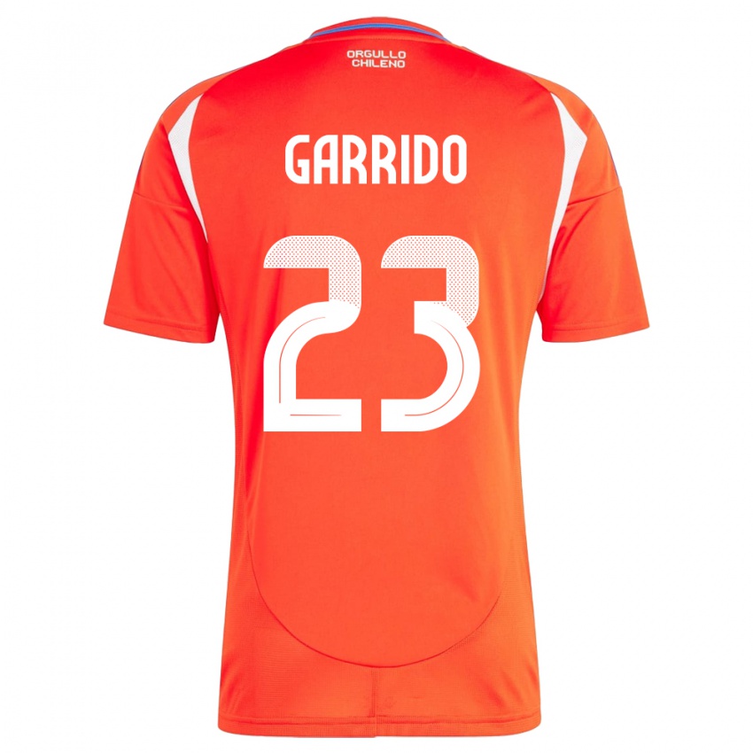 Niño Camiseta Chile Pedro Garrido #23 Rojo 1ª Equipación 24-26 La Camisa Perú