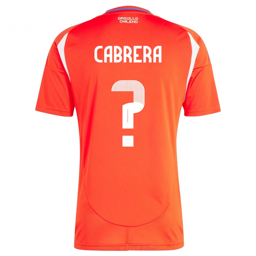 Niño Camiseta Chile Vicente Cabrera #0 Rojo 1ª Equipación 24-26 La Camisa Perú