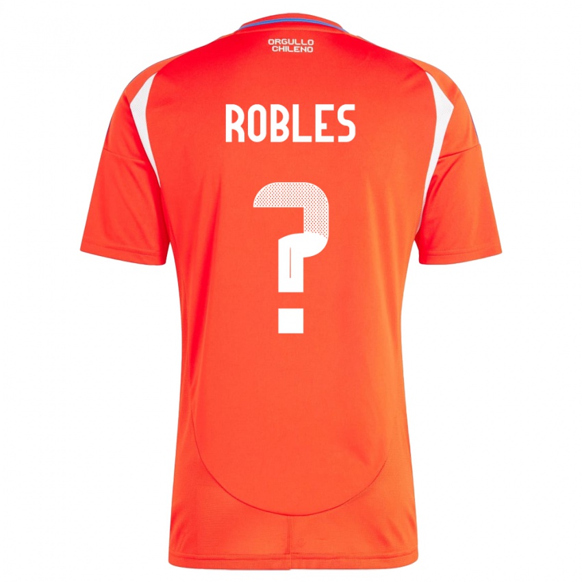 Niño Camiseta Chile Diego Robles #0 Rojo 1ª Equipación 24-26 La Camisa Perú