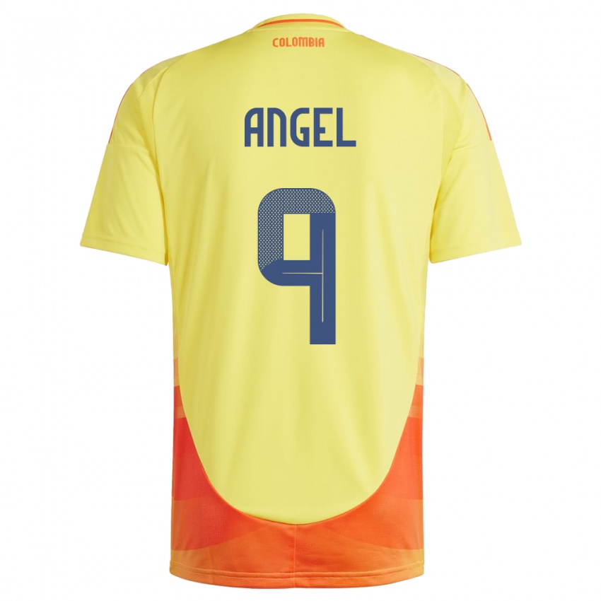 Niño Camiseta Colombia Tomás Ángel #9 Amarillo 1ª Equipación 24-26 La Camisa Perú