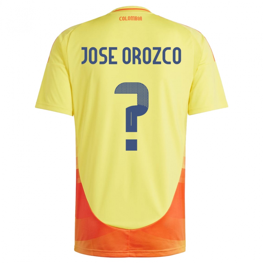 Niño Camiseta Colombia Juan José Orozco #0 Amarillo 1ª Equipación 24-26 La Camisa Perú